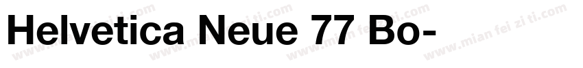 Helvetica Neue 77 Bo字体转换